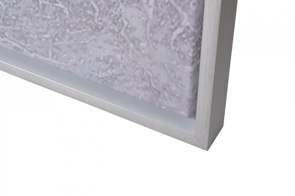 Холст "Голубой мак" 80*80 см,багет кэнвес, серебро (TT-00009436)