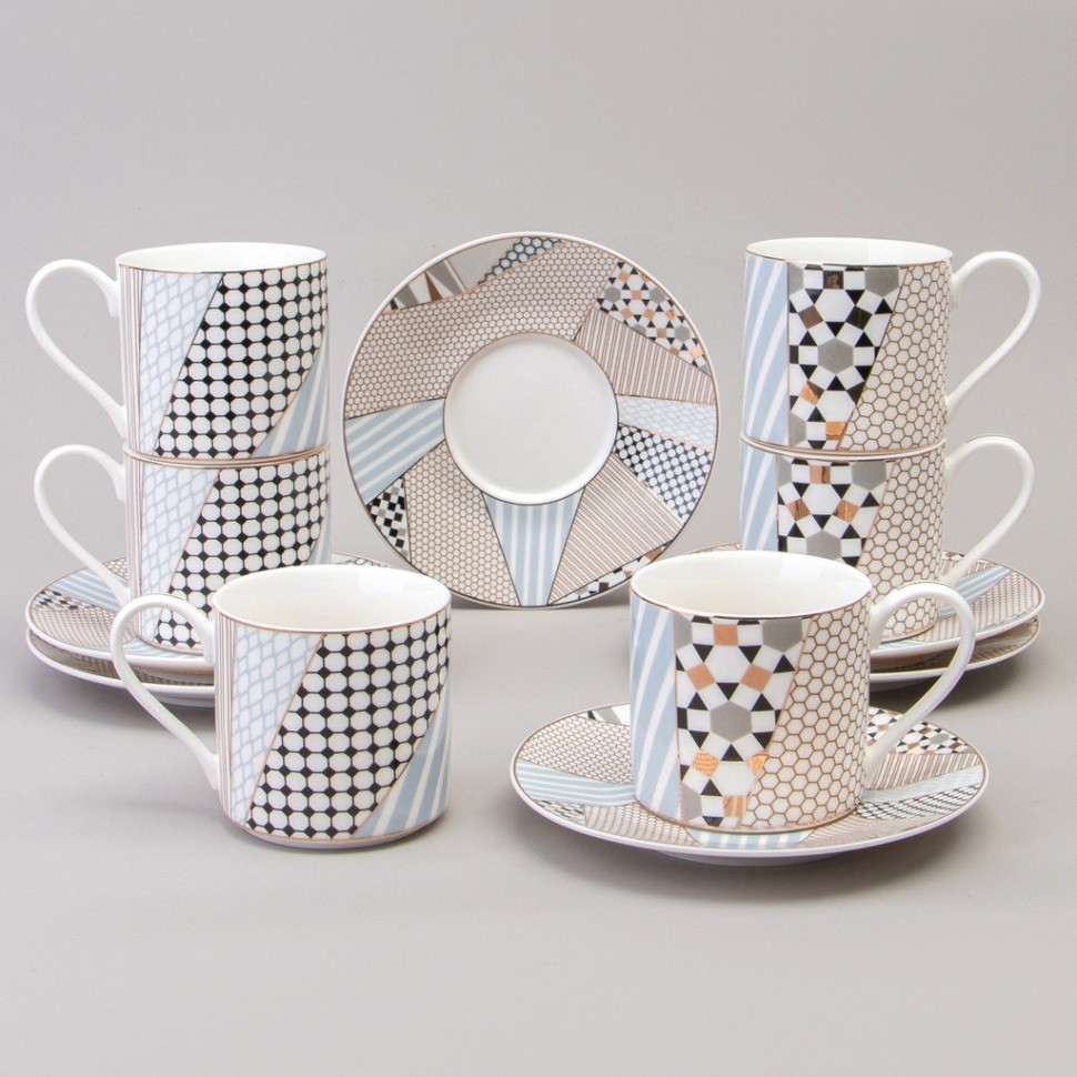 Чайный набор lefard "top style"на 6 пер. 12 пр. 250 мл (165-596)