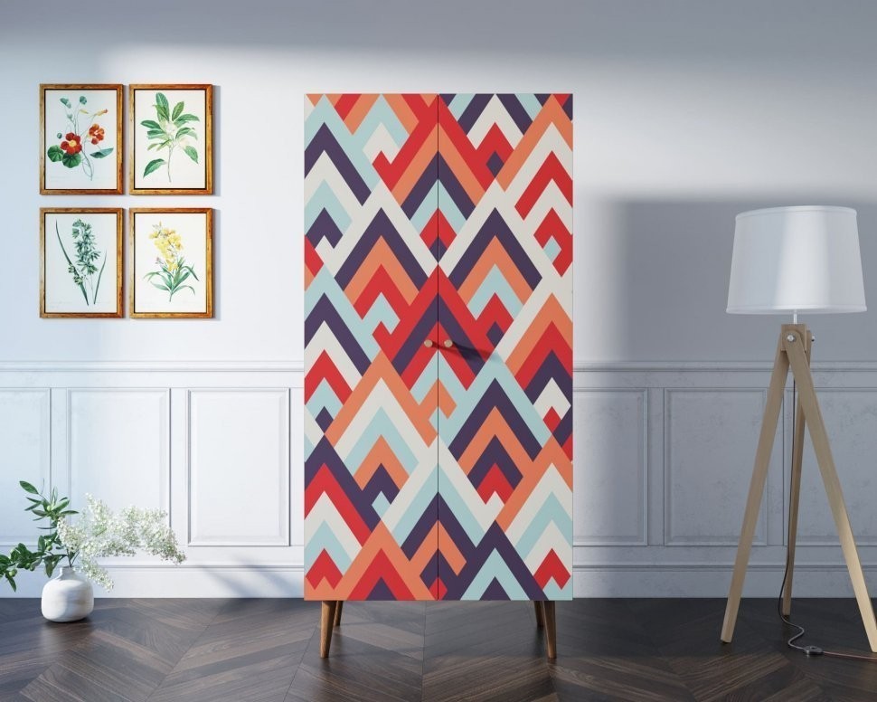 Шкаф малый двухстворчатый Berber принт 2 арт BB08/Print_02-ET