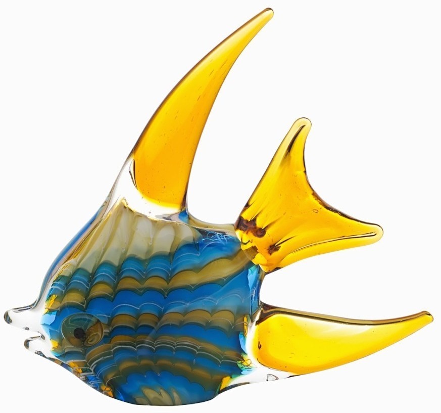 Статуэтка"Рыба"(желто-голубая)23*4*23,5 (00002569)
