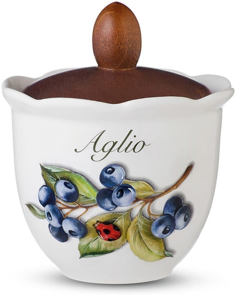 Ёмкость для чеснока с крышкой Frutti di Bosco 13 см 7385-FBO