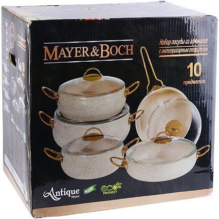 Набор посуды 10пр 3+3+4+4,5+7 лMB (40435)