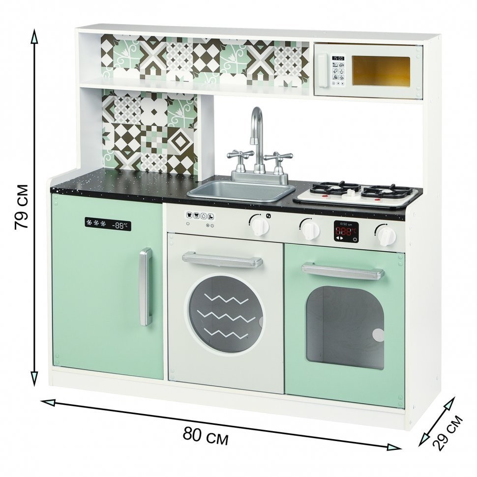 Детская деревянная игровая кухня "Хайди Стайл" (с электроплитой) (PK220-02)