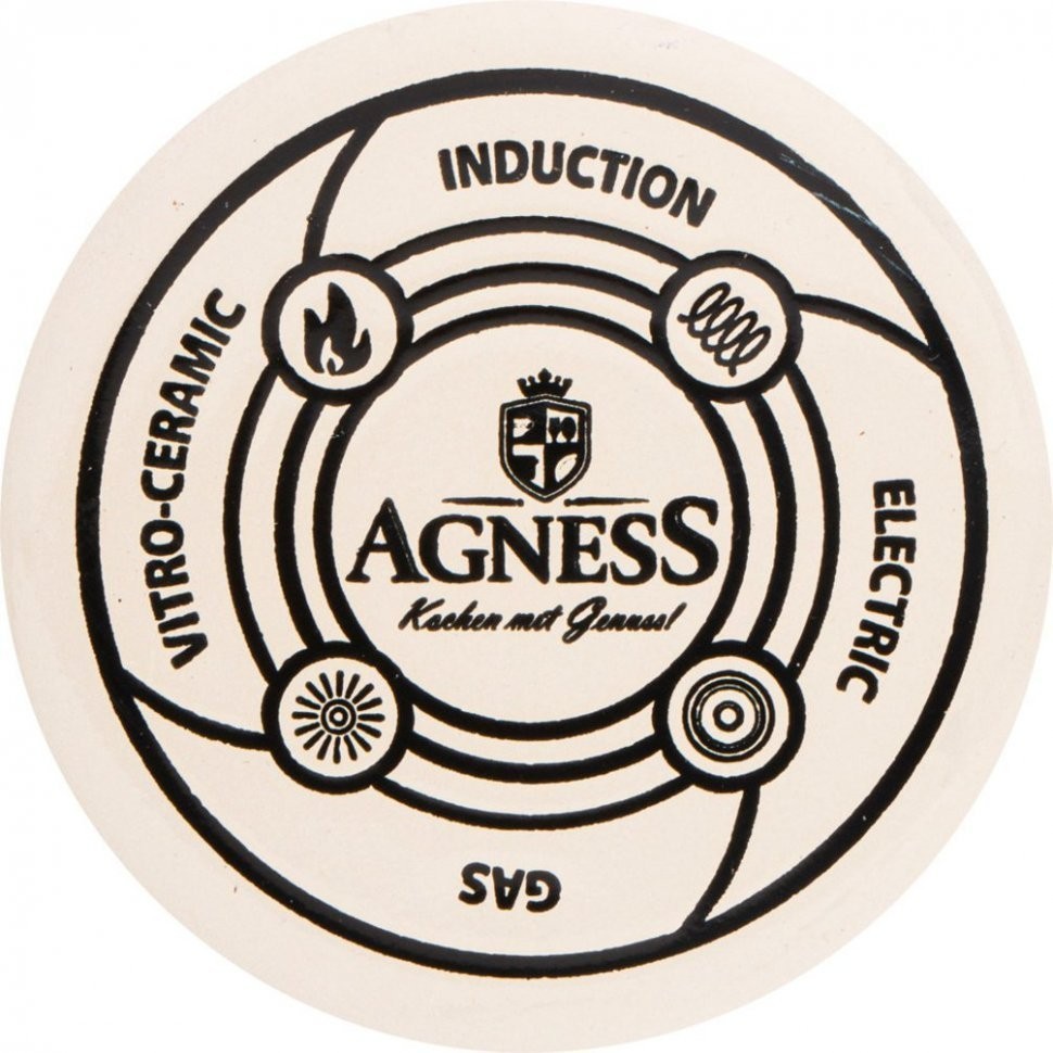 Чайник agness эмалированный, серия тюдор 1,0л Agness (950-322)