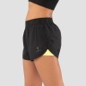 Женские спортивные шорты Duo Shape black/yellow FA-WS-0103-BYL, черный/желтый (507945)