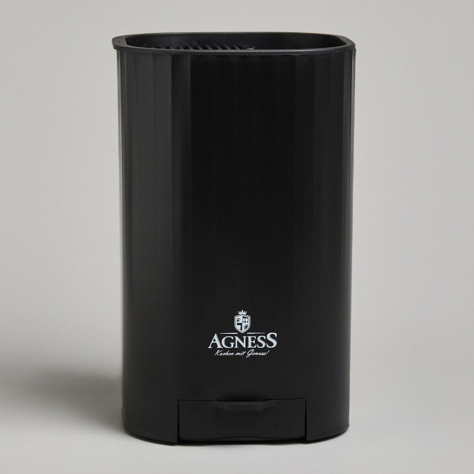 Подставка для ножей agness с точильным камнем 13,6*14,6*23 см (907-323)