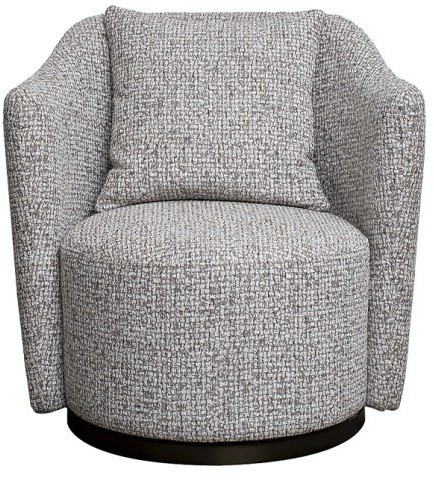 Кресло Verona вращающееся, шенилл серый Seppia-SER/бронза 70*77*80см (TT-00016268)