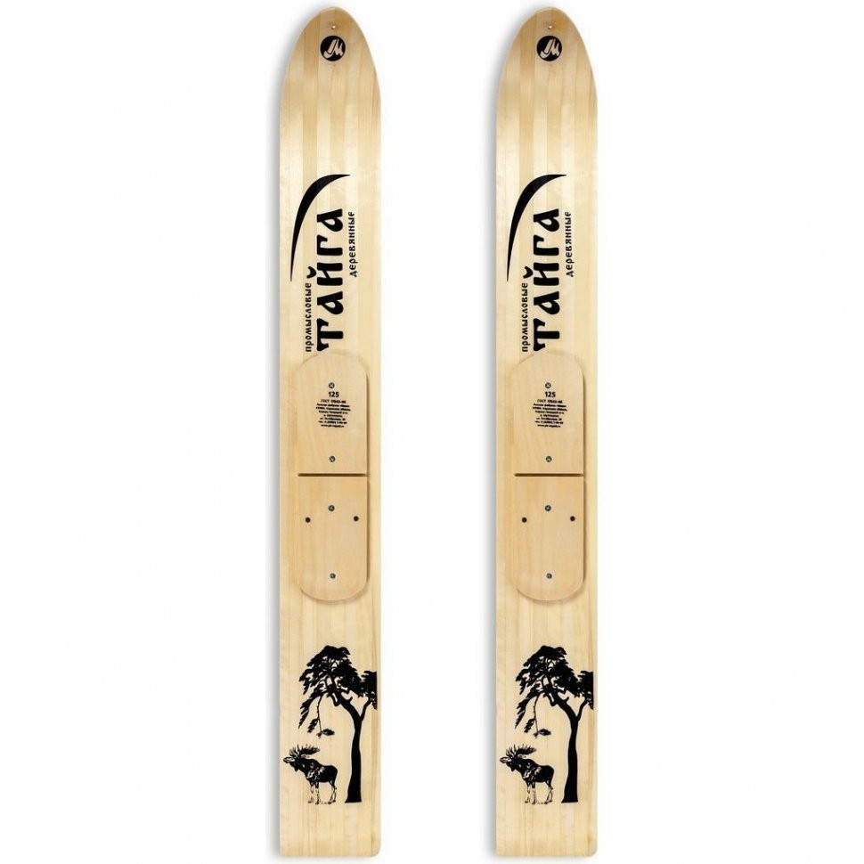 Лыжи Тайга Маяк деревянные 155*15 см (61216)