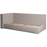 Кровать детская угловая Runa-80 с мех шенилл серая Seppia Ser 114*215*80см (TT-00016135)