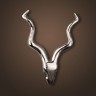 Голова антилопы 4076, металл, chrom, ROOMERS FURNITURE