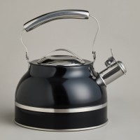 Чайник agness со свистком 2,7л, термоаккумулирующее дно, 304 сталь,  индукция (914-303)