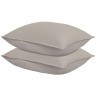 Набор наволочек изо льна и хлопка серо-бежевого цвета из коллекции essential, 50х70 см (77144)