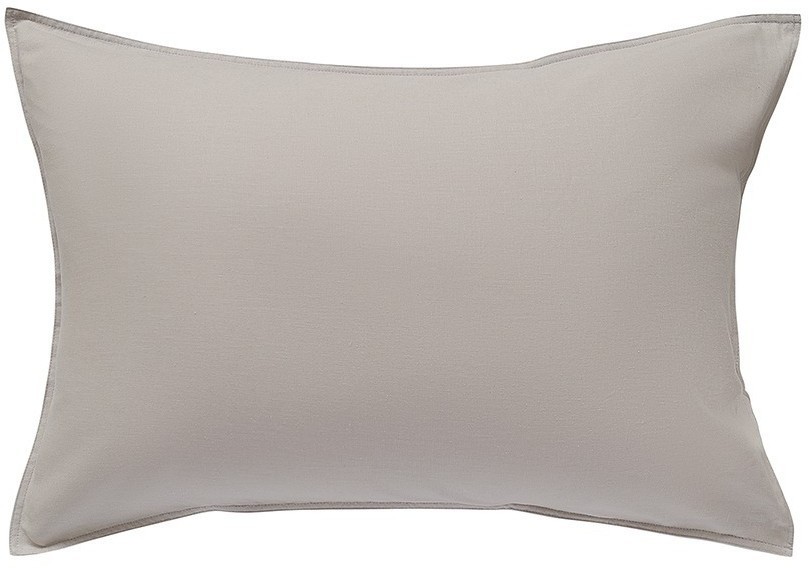 Набор наволочек изо льна и хлопка серо-бежевого цвета из коллекции essential, 50х70 см (77144)