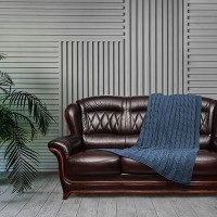 Плед вязаный Qwerty Nordvic Графитовый 66505 (66236)