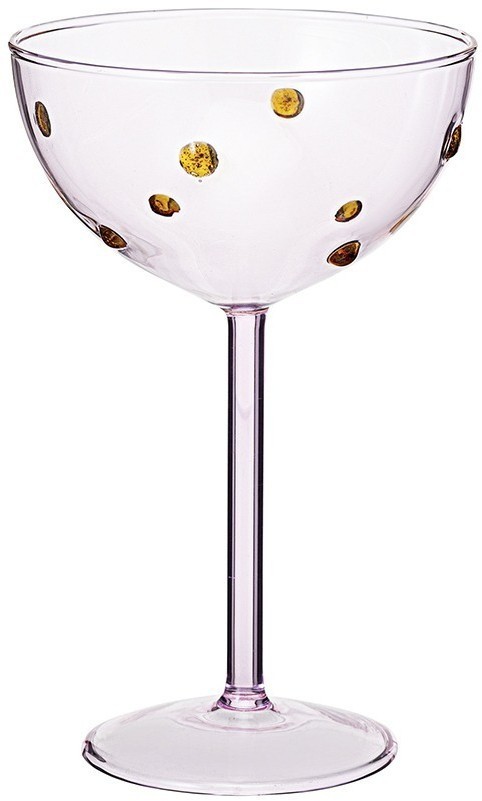 Креманка pom-pon, 225 мл, розовая/янтарная (77820)