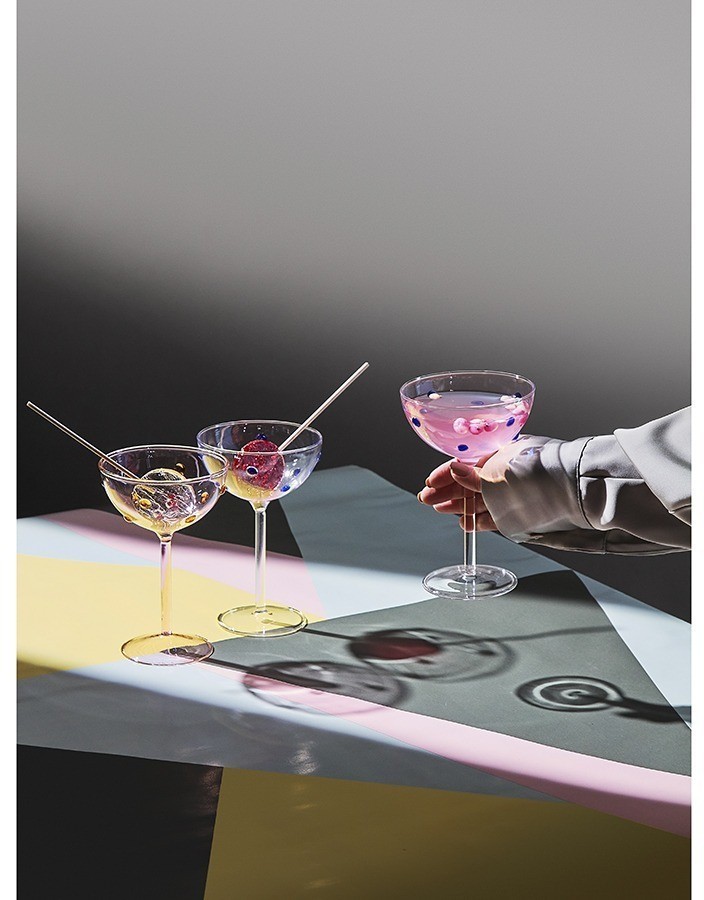 Креманка pom-pon, 225 мл, розовая/янтарная (77820)