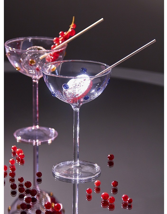 Креманка pom-pon, 225 мл, розовая/янтарная (77820)