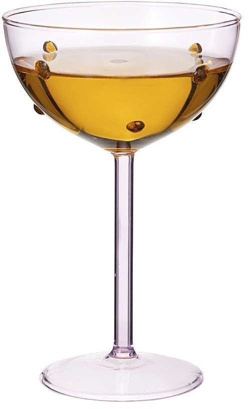 Креманка pom-pon, 225 мл, розовая/янтарная (77820)