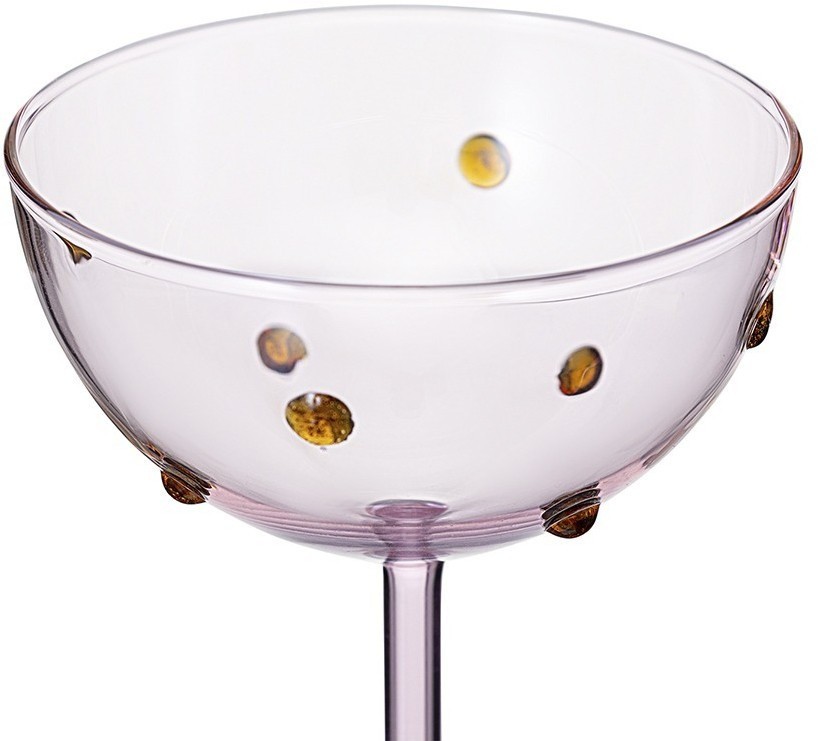 Креманка pom-pon, 225 мл, розовая/янтарная (77820)