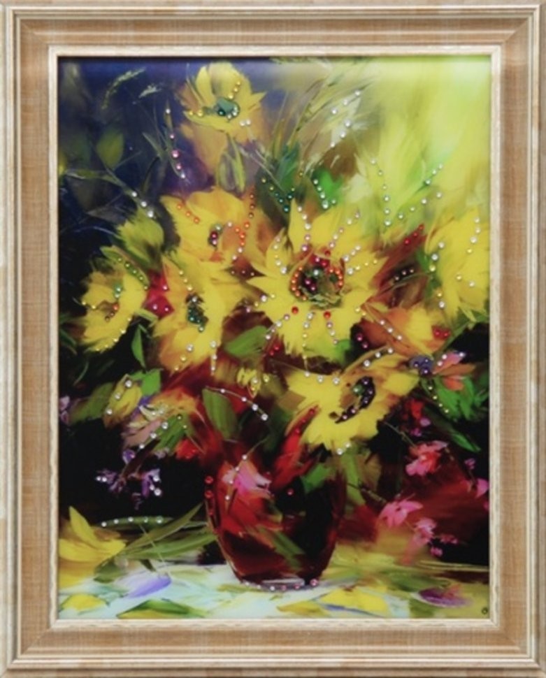 Картина Кубанский натюрморт с кристаллами Swarovski (1623)