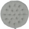Подушка на стул круглая из стираного льна серого цвета из коллекции essential, 40х40x4 см (73771)