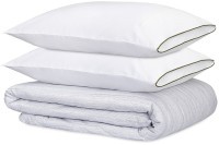 Комплект постельного белья из сатина из коллекции meditation, olive, 150х200 см (77725)