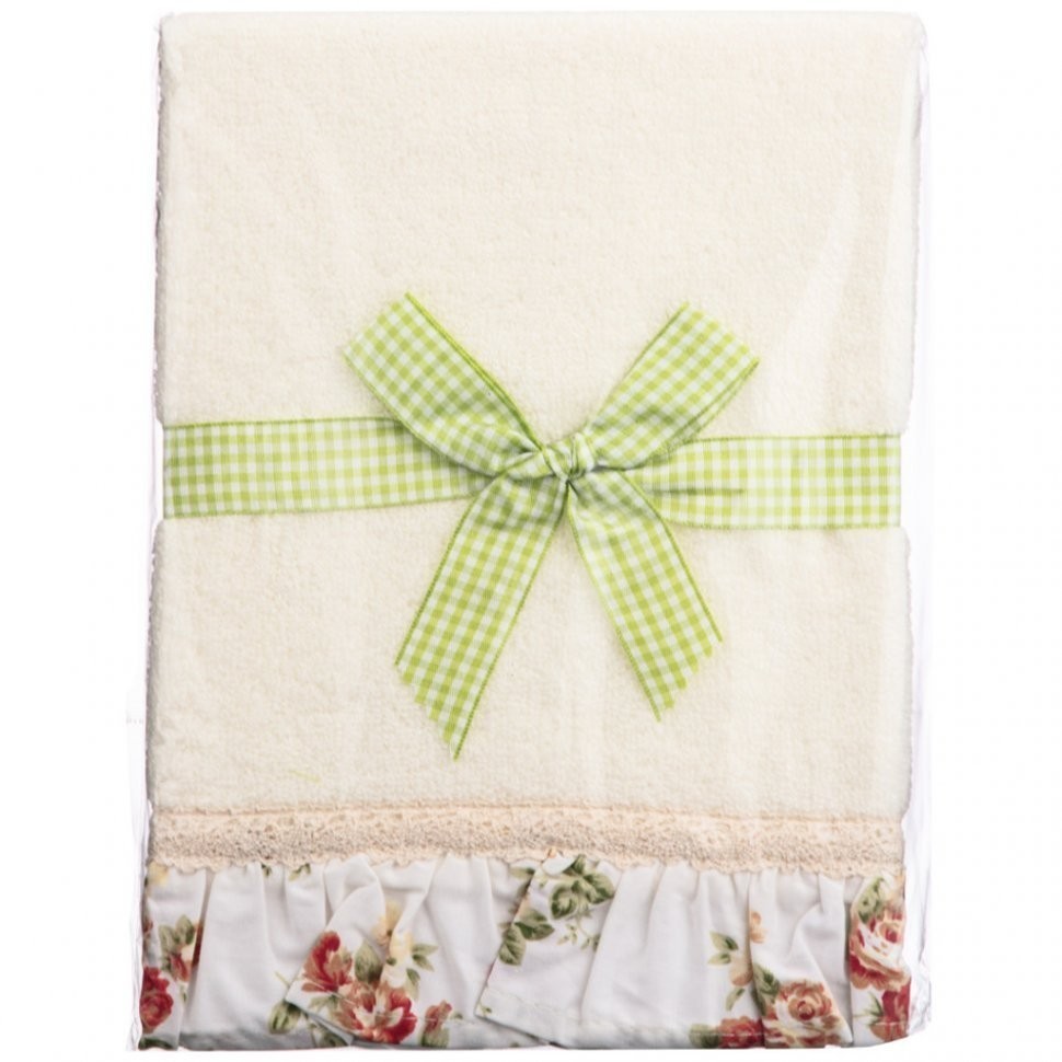 Полотенце махровое "шибби шик" 30х50см ,шампань, 100%хлопок SANTALINO (850-460-33)