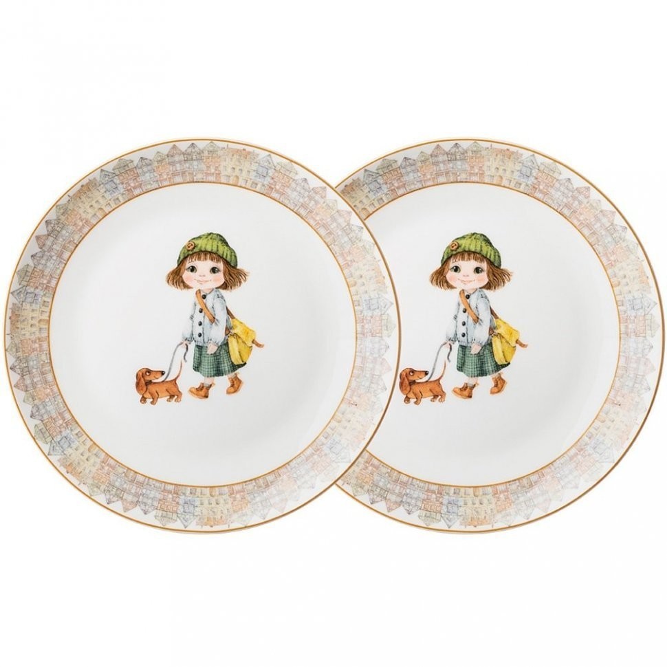 Набор тарелок закусочных lefard "fashion princess" 2 шт. 19 см Lefard (415-2195)