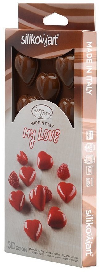 Форма силиконовая для приготовления конфет my love, 11х21 см (68873)