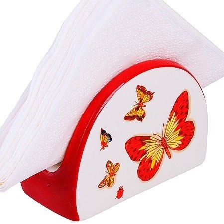 Набор для специй на подставке + салфетница Романтика LORAINE (30780)