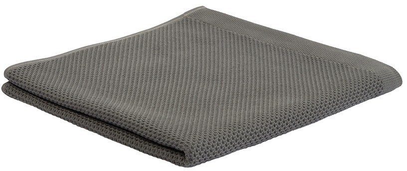 Полотенце для рук вафельное темно-серого цвета из коллекции essential, 50х90 см (75414)