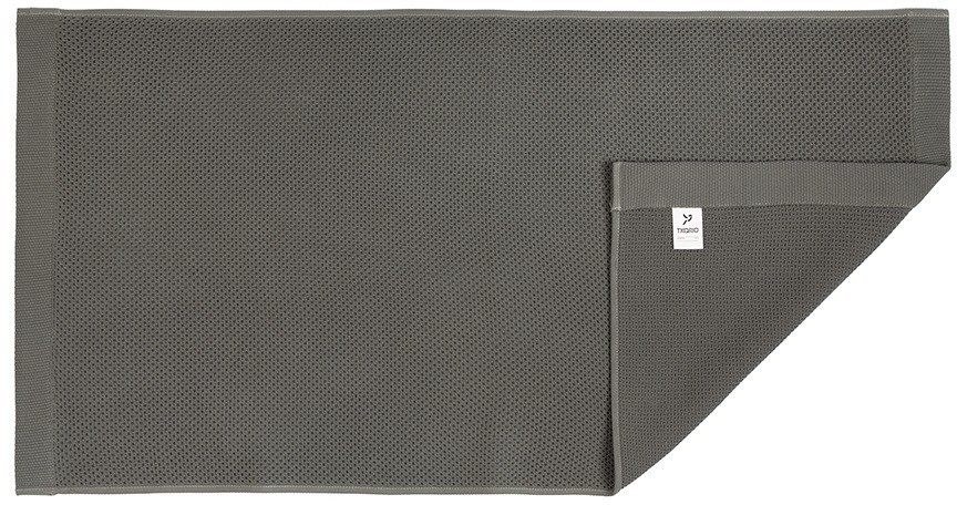 Полотенце для рук вафельное темно-серого цвета из коллекции essential, 50х90 см (75414)