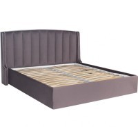 Кровать Odry c подъем.мех. велюр лилово-серый Vel19 206*220*120 (TT-00006002)