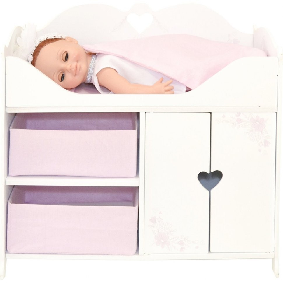 Кроватка-шкаф для кукол серия "Розали", цвет Бьянка (PRT120-03)