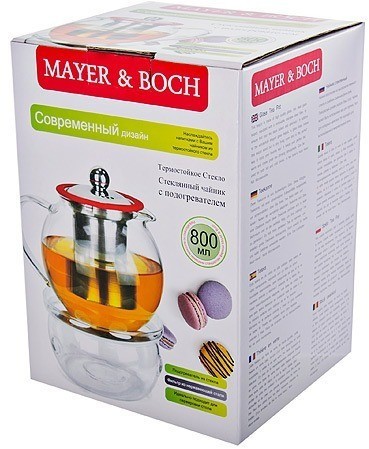 Чайник заварочный с подогревом 800 мл MAYER BOCH (25675)