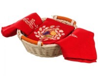 Набор &quot;пасхальные традиции&quot;, полотенце 40х60, 1шт,оранж, вышивка, 100%хлопок SANTALINO (850-841-84)