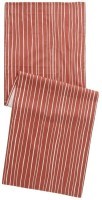Дорожка на стол из хлопка терракотового цвета с принтом Полоски из коллекции prairie, 45х150 см (69719)