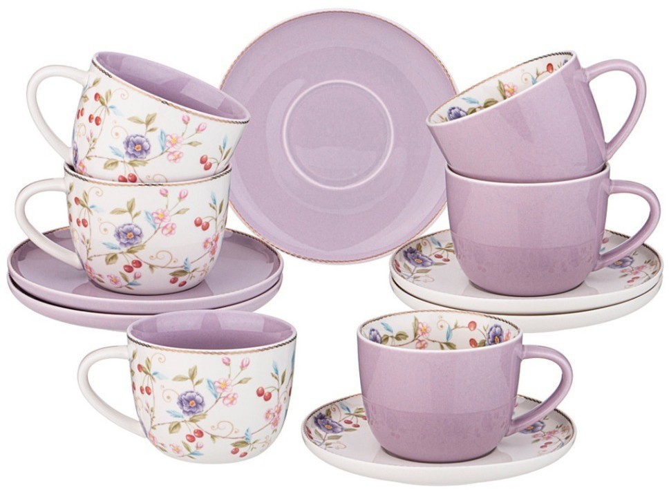 Чайный набор lefard "blossom" на 6 пер. 12 пр. 250 мл (165-525)