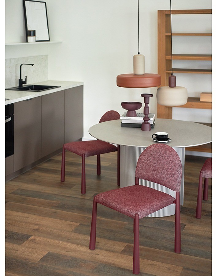 Стул freddi, рогожка, глинтвейн (78610)