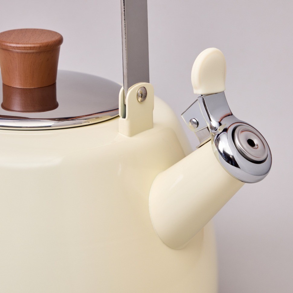 Чайник agness 3,0 л со свистком и складывающейся ручкой, индукционное капсульное дно (937-913)