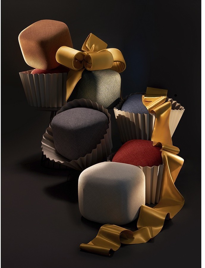 Пуф tr?ffel, синий (75872)