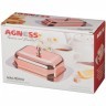 Масленка agness "rosso" с металл. крышкой 19*12*7 см (912-024)