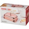 Масленка agness "rosso" с металл. крышкой 19*12*7 см (912-024)