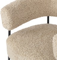 Кресло hugme, букле, миндальное молоко (77335)