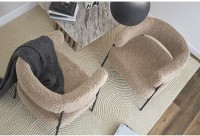 Кресло hugme, букле, миндальное молоко (77335)