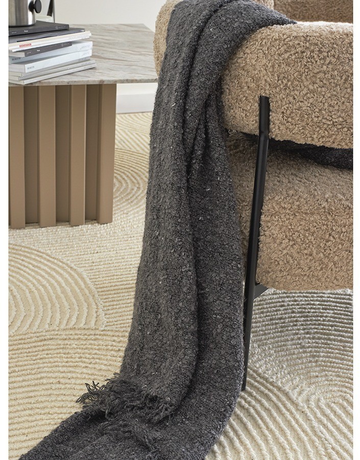 Кресло hugme, букле, миндальное молоко (77335)