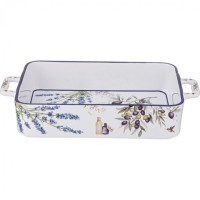 Блюдо прямоугольное с ручками &quot;прованс оливки&quot; 32,5*19*6 см Lefard (104-855)