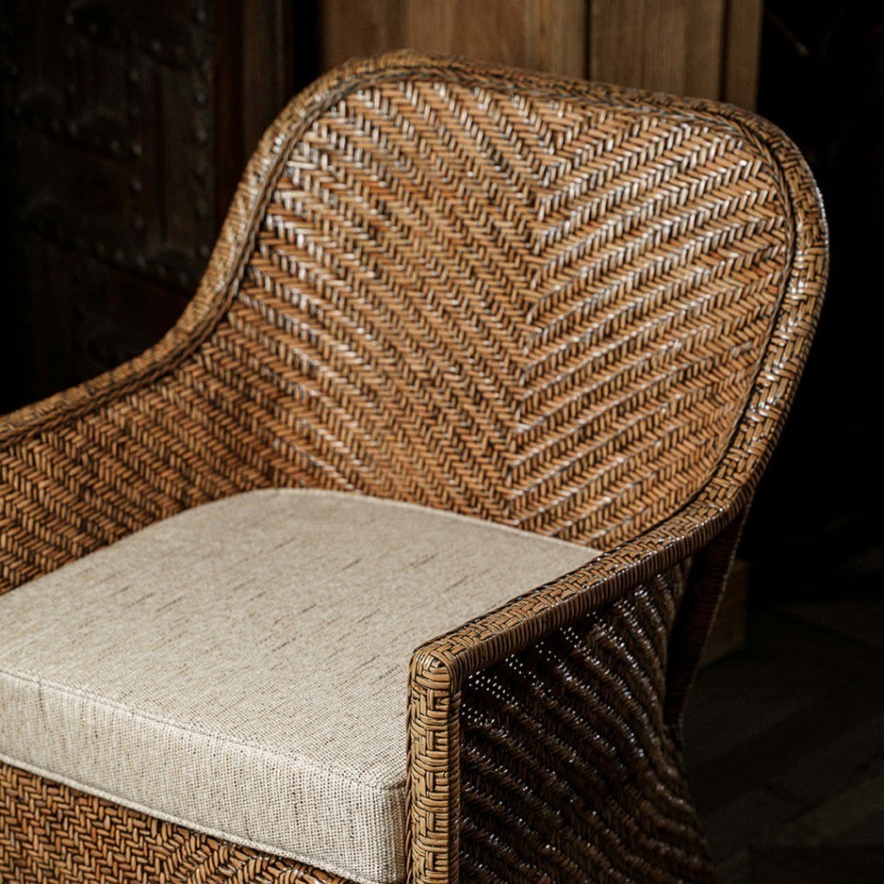 Кресло TMDMarta, Ротанг, grey, ROOMERS FURNITURE