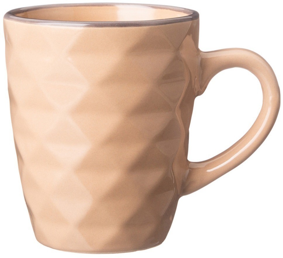 Кружка 340 мл коллекция "мираж" цвет:какао с молоком мал=6шт, мин. партия Lefard (191-185)
