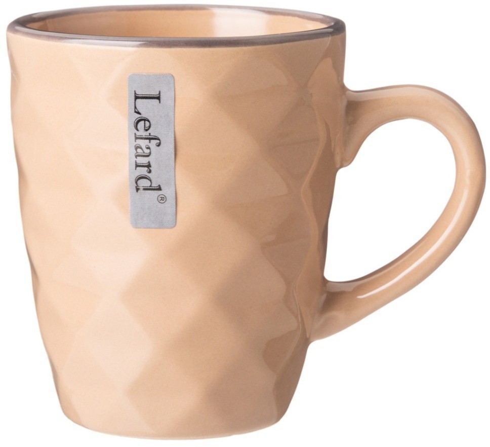 Кружка 340 мл коллекция "мираж" цвет:какао с молоком мал=6шт, мин. партия Lefard (191-185)